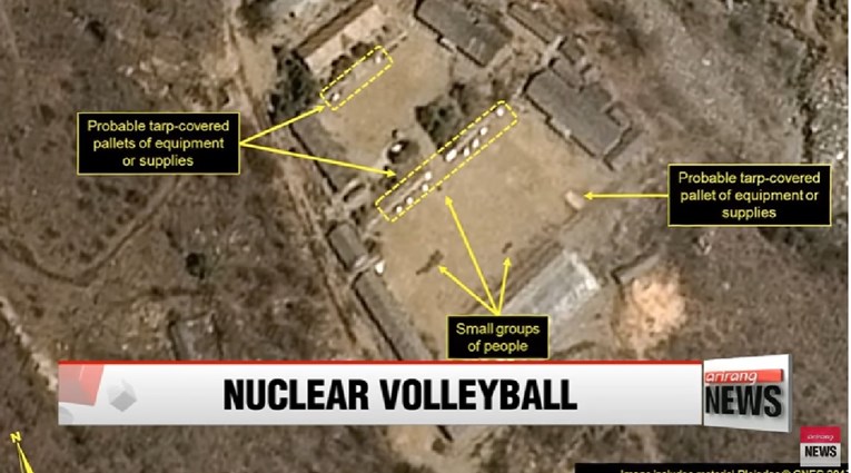 VIDEO Sjevernokorejci igraju odbojku na terenu za nuklearna testiranja