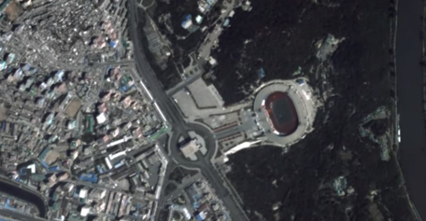 Glavni grad Sjeverne Koreje snimljen s visine od 300 kilometara, pogledajte fascinantne snimke