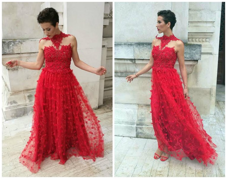 Kada Ana Gruica želi privući pozornost, bira crvenu haljinu poznatog dizajnera