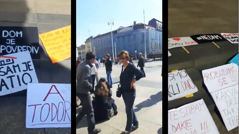 FOTO, VIDEO Održan prosvjed protiv poreza na nekretnine: "Dođite svi, obranite svoje domove"