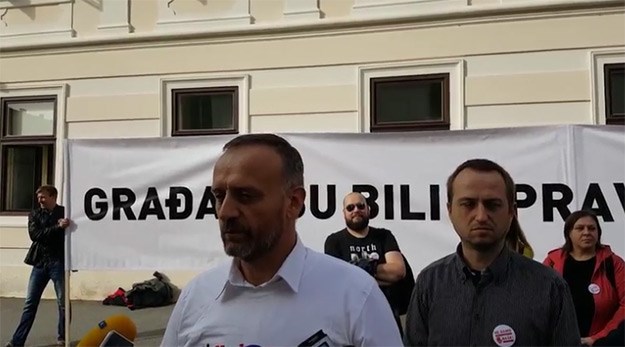 VIDEO Novu vladu dočekali stari prosvjednici, poručili NE prodaji autocesta