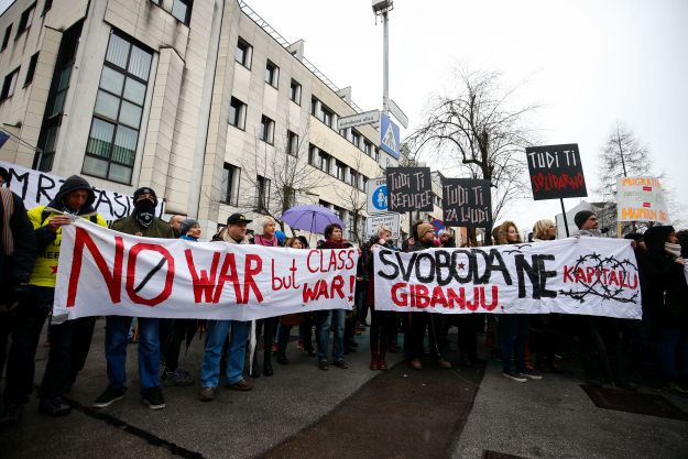 Dramatično poslijepodne u Ljubljani: Policija spriječila sukob protivnika i pristaša izbjeglica