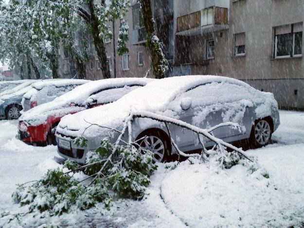 Snijeg paralizirao Sloveniju: Prijeti izlijevanje rijeka i poplave, proglašena opasnost od lavina