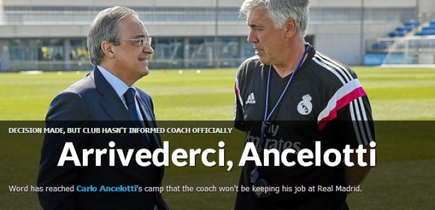 Marca: Gotovo je, Ancelotti odlazi
