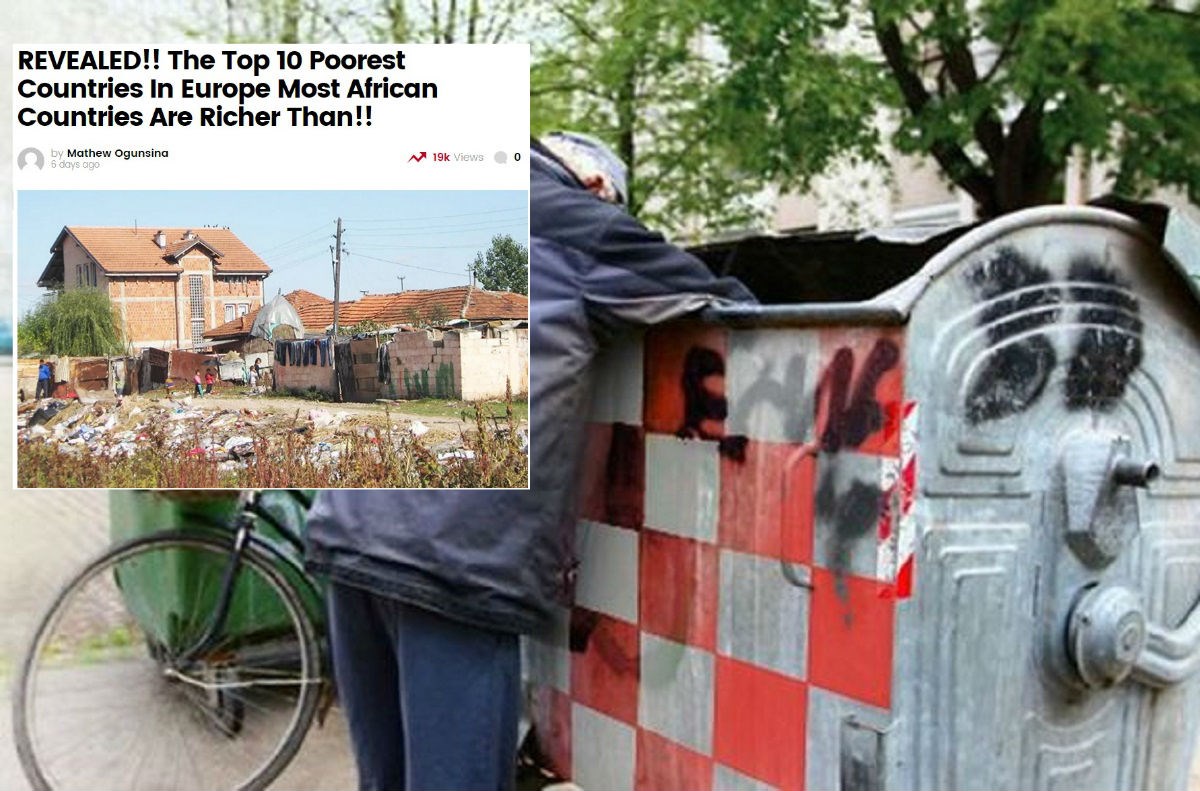 Afrikanci likuju: Objavili popis siromašnih europskih zemalja, evo gdje je Hrvatska