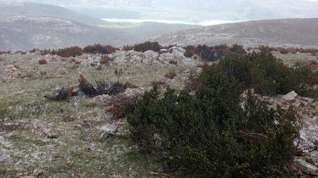 FOTO Pahulje u Dalmaciji na pragu ljeta: Snijeg zabijelio Dinaru
