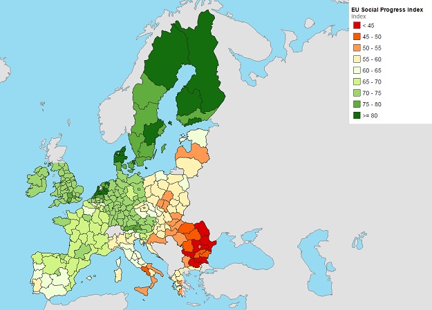 Bivše socijalističke zemlje, članice EU, zaostaju po društvenom napretku u odnosu na Zapad