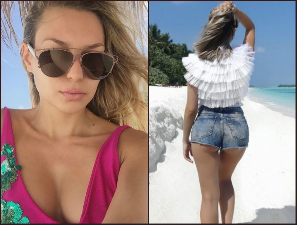 FOTO Sonja Kovač na Maldivima štanca seksi selfieje u badiću jedan za drugim