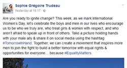 FOTO Supruga kanadskog premijera objavila fotografiju za Dan žena, svi su je odmah napali