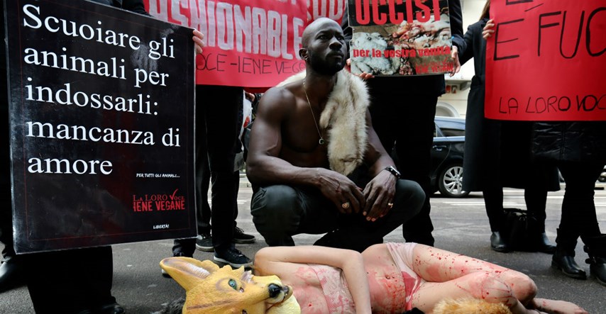 Tjedan mode u Milanu obilježili i prosvjedi protiv ljubitelja krzna