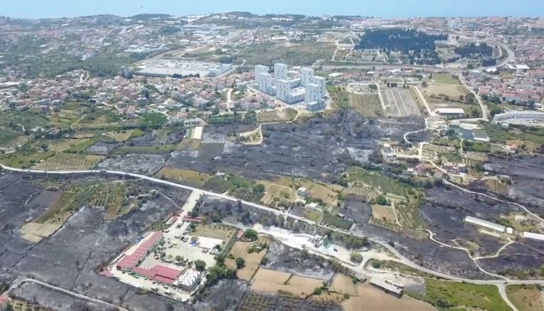 VIDEO Pogledajte kako Split izgleda iz zraka nakon gašenja požara