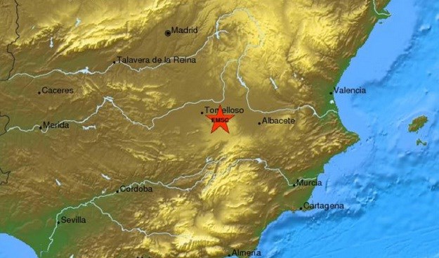Snažan potres pogodio središnji dio Španjolske