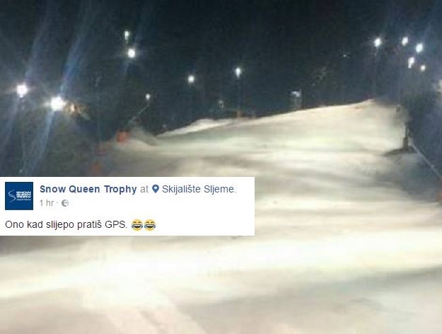 FOTO Uljez na Sljemenu: Autom zalutao na skijašku stazu