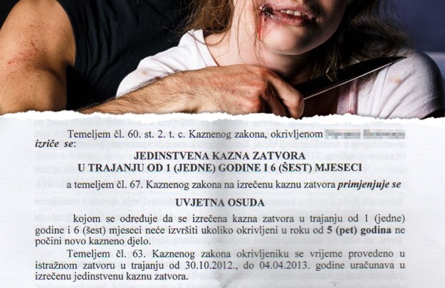 Hrvatski sud štiti zlostavljače: Zlostavljao ženu pred maloljetnom djecom, a dobio uvjetnu