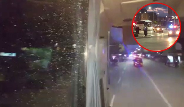 Snimka iz autobusa: Pogledajte kako su Albanci kamenovali srpsku reprezentaciju