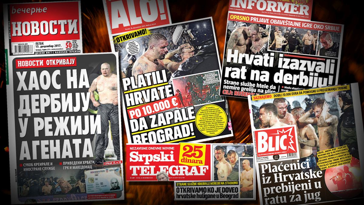 "HRVATSKI PLAĆENICI POKUŠALI DRŽAVNI UDAR" Srpske naslovnice vrište o zavjeri "stranih službi i splitskih kikboksera"
