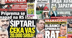HISTERIJA Naslovnice srpskih medija huškaju na rat s Kosovom