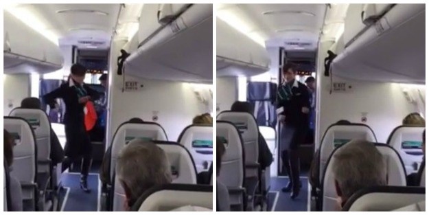 Ova stjuardesa zna kako zabaviti (i opustiti) putnike prije leta