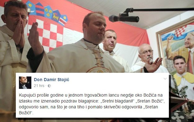 Don Damir Stojić na Facebooku glumio žrtvu radikalnog sekularizma, a pokušao je i biti duhovit