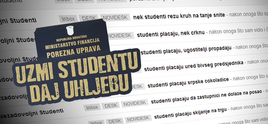 STUDENTI NAM ZATRPALI INBOX "Trebamo li mi plaćati fontane i skijanje po trgu?"