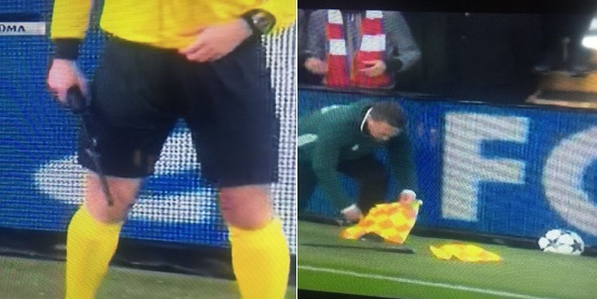 MUKE SUCA NA ANFIELDU Ostao bez zastavice, pa zaleđe dosudio drškom