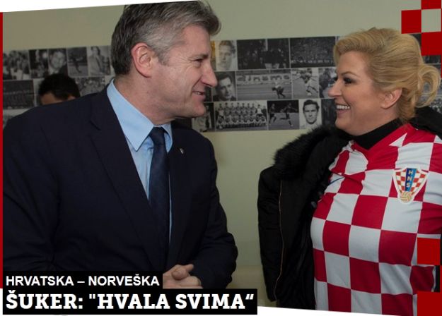 Šuker zahvalio Kolindi, policiji i navijačima