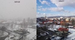 FOTO Zagreb je jutros prekrio snijeg, a samo nekoliko sati kasnije...