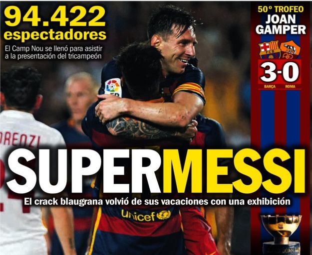 Svjetske naslovnice: "SuperMessi" i "Vječna Fede"