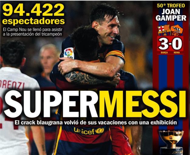 Svjetske naslovnice: "SuperMessi" i "Vječna Fede"