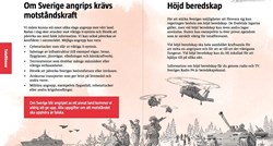 Švedska podijelila brošure svim građanima: "Pripremite se za rat"