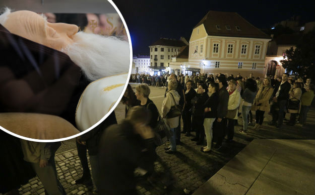 U redu od Trga bana Jelačića do Kaptola čekali da dotaknu tijelo mrtvog sveca