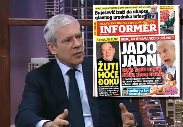 Srpski mediji napadaju bivšeg predsjednika Tadića: "Jado jadni, stao si u obranu ustaše Milanovića"