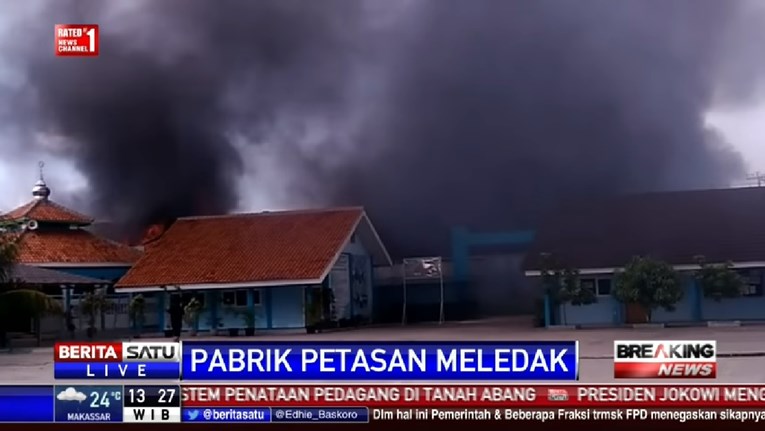VIDEO Eksplozija u tvornici pirotehnike u Indoneziji, najmanje 30 mrtvih