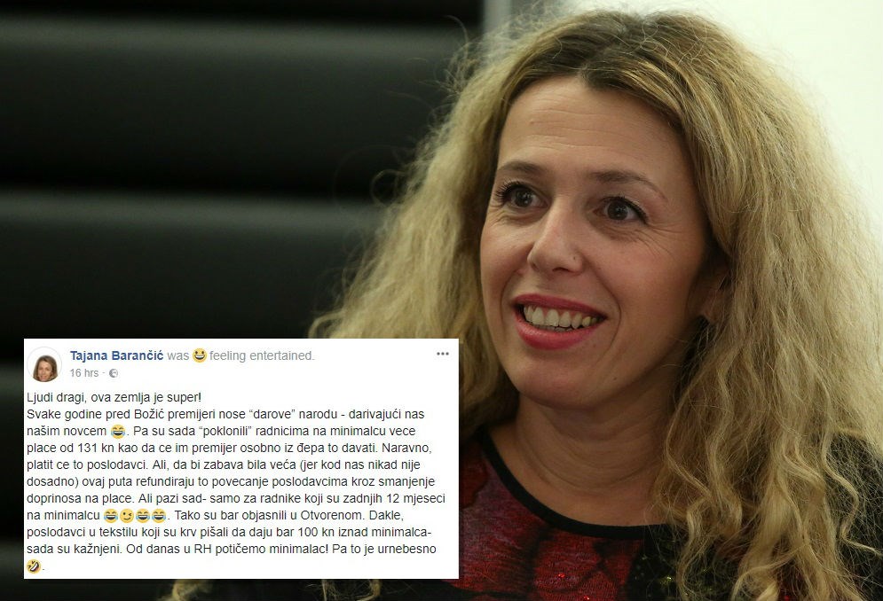 Poduzetnica ismijala vladu zbog minimalca: "Ovo je urnebesno, kažnjavaju se oni koji su ljude plaćali više"