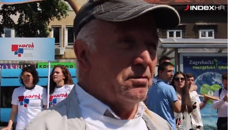 VIDEO Pitali smo "hodače" zašto prosvjeduju, teško je shvatiti što je ovaj gospodin htio poručiti