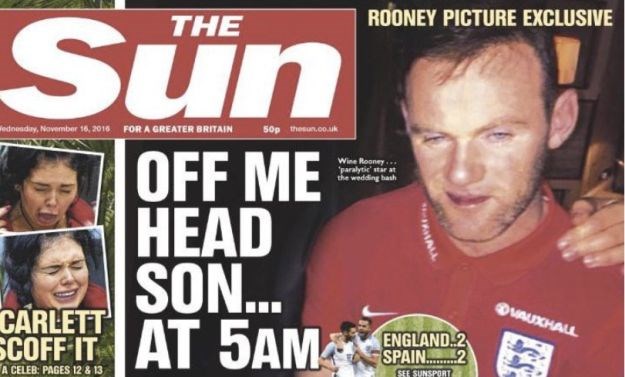 Pijani Rooney upao na vjenčanje, zgrozio Englesku pa se ispričao