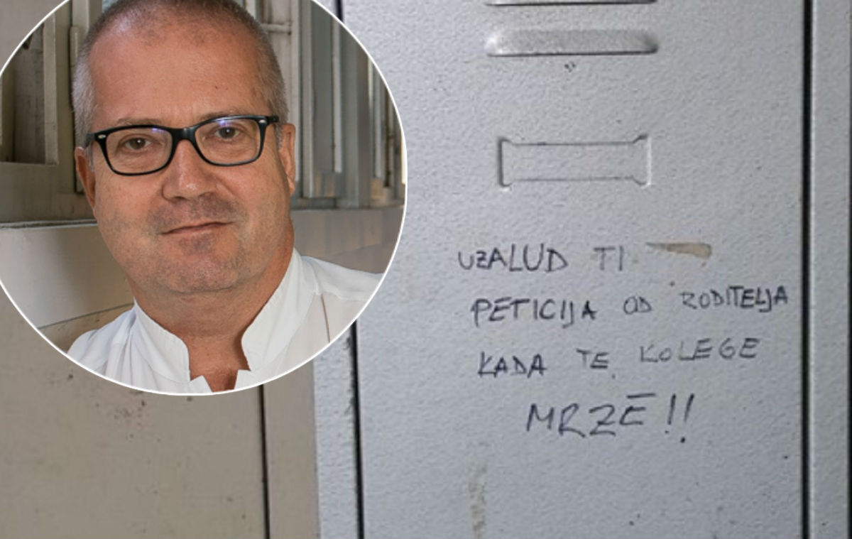 FOTO Ravnatelja Klaićeve u bolnici dočekala sramotna poruka: "Mrzimo te, odlazi!"