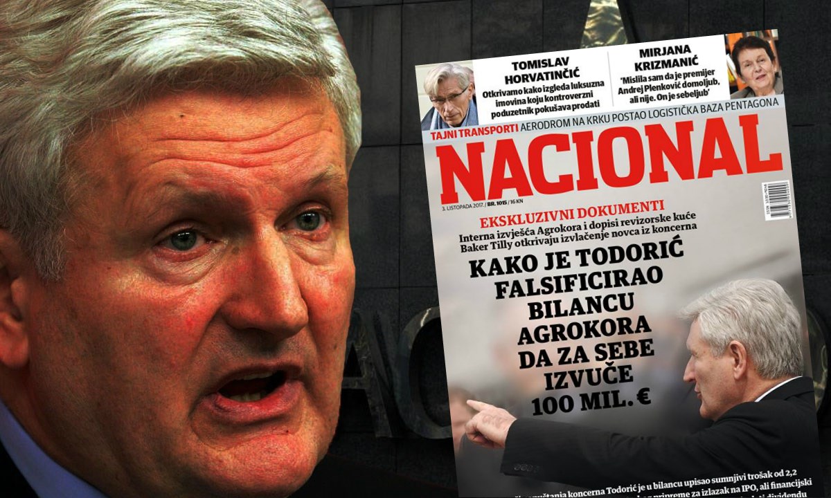 Nacional: Todorić je u zadnji čas iz Agrokora izvukao 100 milijuna eura