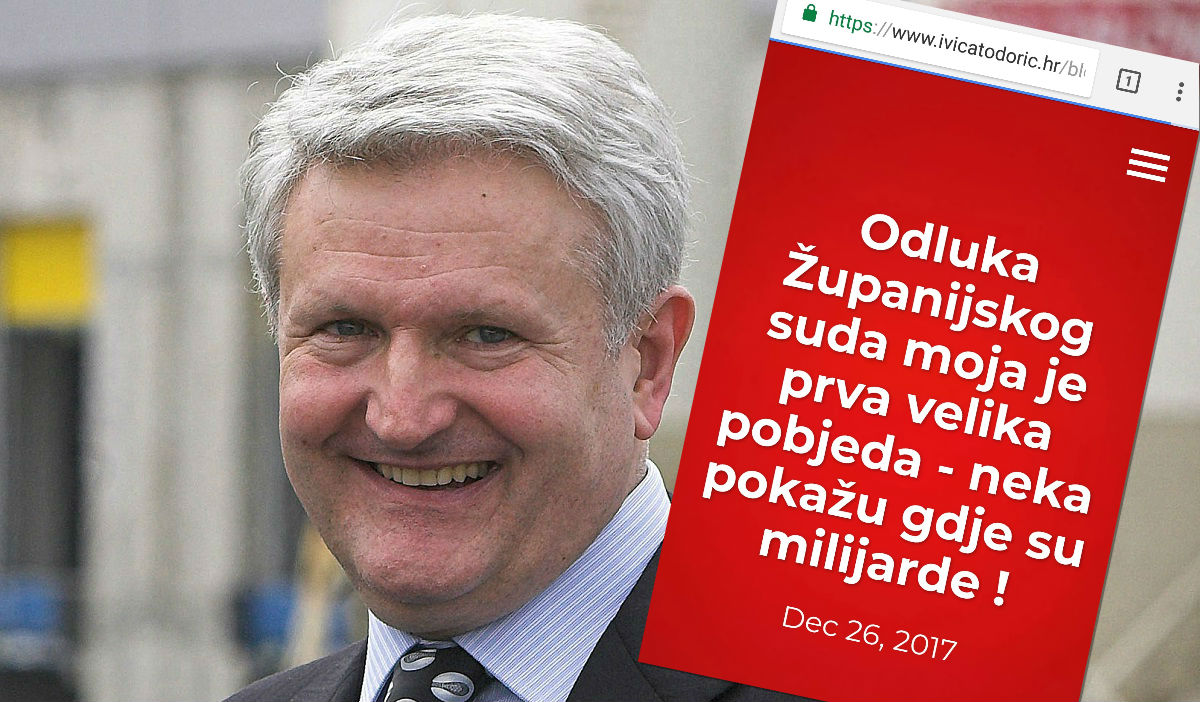 Todorić oduševljen blokadom imovine: "Ovo je moja prva velika pobjeda"