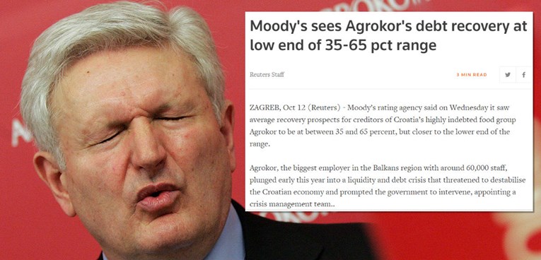 O golemim gubicima Agrokora oglasila se i rejting agencija Moodys