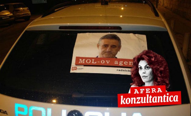 FOTO Noćna akcija: Split oblijepljen fotografijama "MOL-ovog agenta" Karamarka