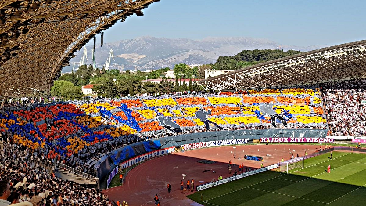"ŽIVIMO ZA HAJDUK" Pogledajte dosad najzahtjevniju Torcidinu koreografiju