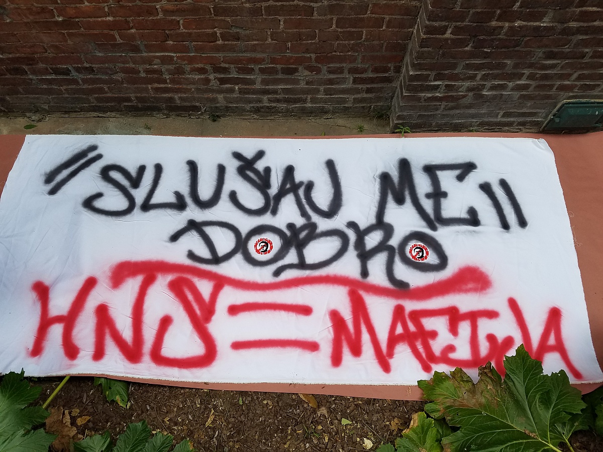 AKCIJA TORCIDE U LOS ANGELESU "Od Splita do LA-a, uvik kontra mafije"