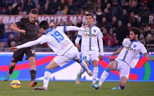 Roma u četvrtfinalu Kupa: De Rossi iz penala u 114. izbacio Empoli