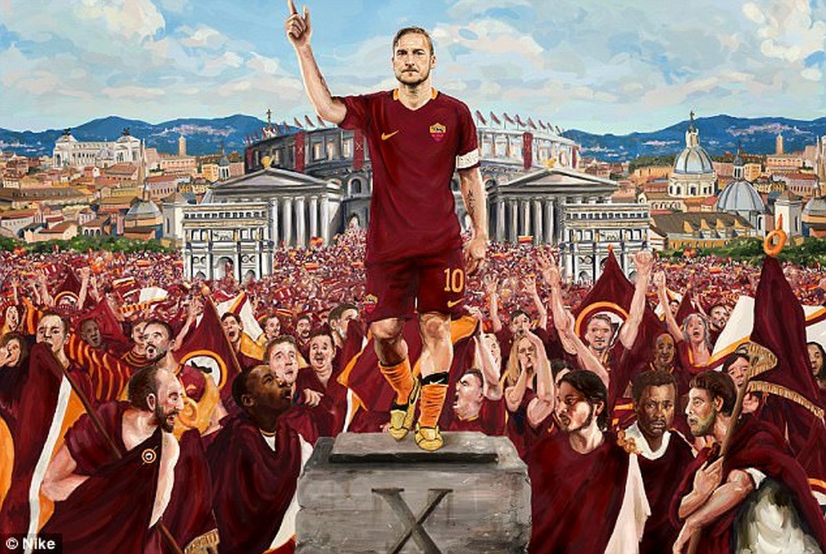 TOTTI U ZLATU U poklonu za 25 godina vjernosti Romi zasjat će protiv Lazija