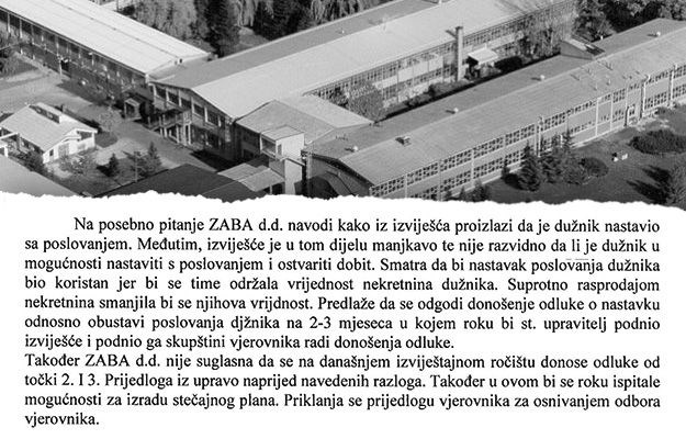 Zagrebačka banka o TOZ-u: Neka nastave proizvodnju, nismo za prodaju imovine