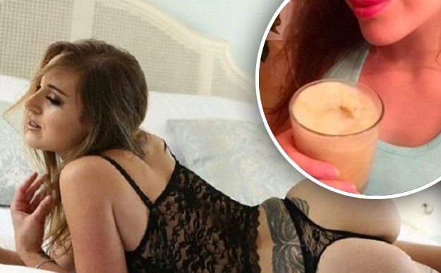 FOTO Seksi blogerica se kune da je pijenje sperme održava u formi