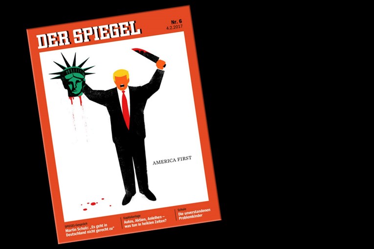 Der Spiegel na meti kritika zbog naslovnice na kojoj je Trump odrubio glavu Kipu slobode