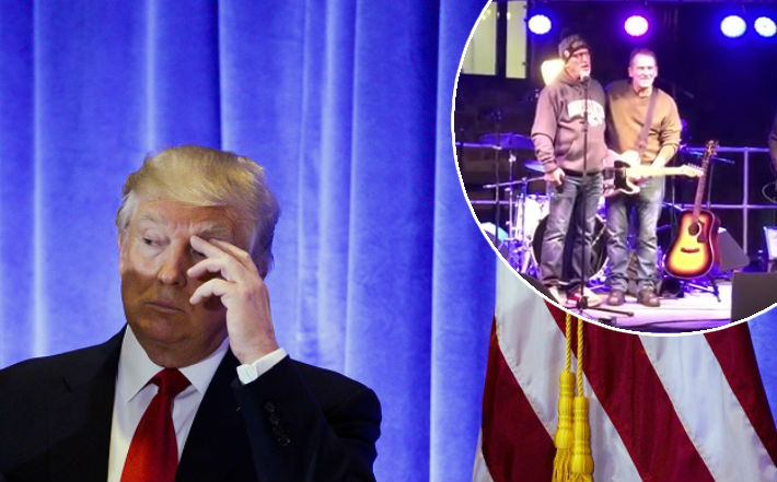 Trumpa otpilio i cover bend Brucea Springsteena