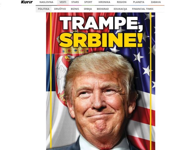 Trampe Srbine! Srpski Kurir dijelio postere Trumpa
